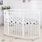 9 in 1 Oval Crib incl Mattress Pack
